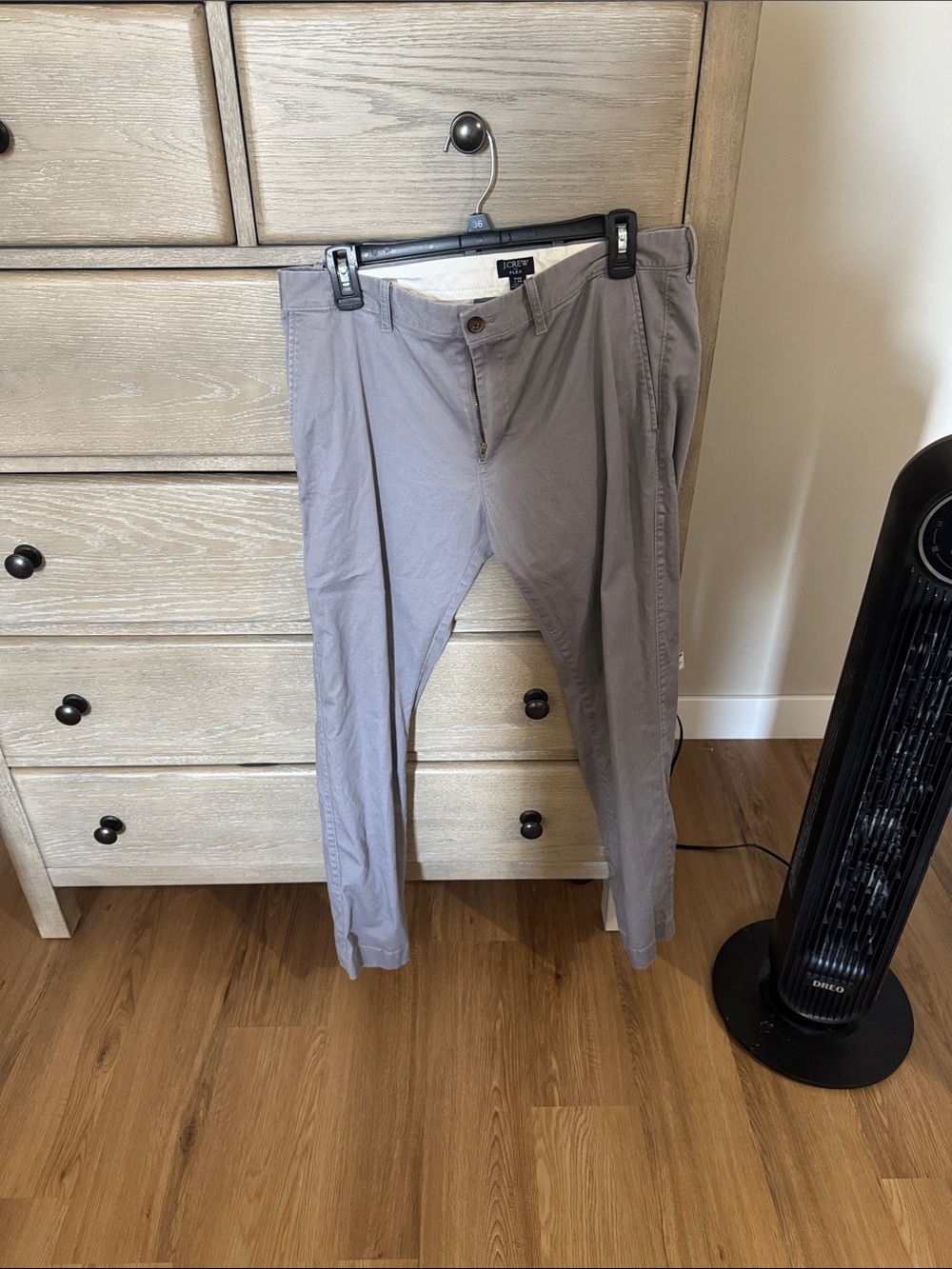 J. Crew Slim Chinos in Light Gray